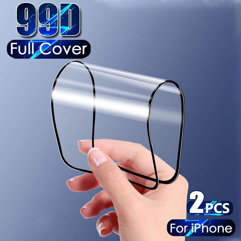 Set 2 Kính Cường Lực Bảo Vệ Màn Hình Điện Thoại iPhone 14 13 12 11 Pro MAX Plus X XS MAX XR 7 8 6 6S Plus SE 2022 2020