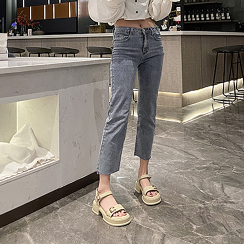 Xăng đan Đế Dày Hở Ngón Phong Cách Hàn Quốc Thời Trang Cho Nữ