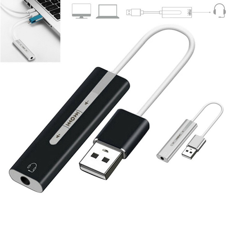 Thẻ Âm Thanh USB 3.0-3.5Mm Chuyên Dụng Cho Macbook PC Laptop