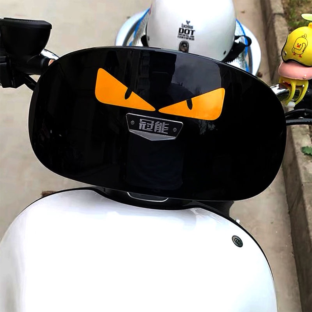 Đề Can Phản Quang Chống Thấm Nước Hình Đôi Mắt Quỷ Độc Đáo Trang Trí Xe Hơi / Xe Máy