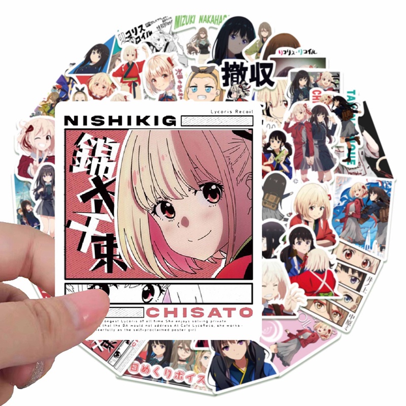 Bộ 50 Miếng Dán Anime Chống Thấm Nước Thời Trang DIY