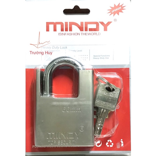 Chính hãng -Ổ  Khoá Bấm Chống Cắt 6 Pchìa muỗng Mindy - Bảo hành 6 tháng