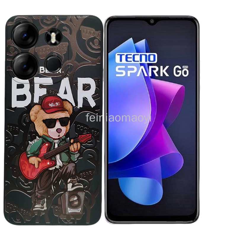 Tecno spark go 2023 bf7 pop 7 pro infinix smart 7 x6515 dark painted shell vỏ bảo vệ chống rơi ống kính