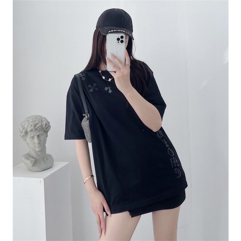 Áo Thun Tay Ngắn Chất Liệu Cotton Plus Size Cho Nam Nữ