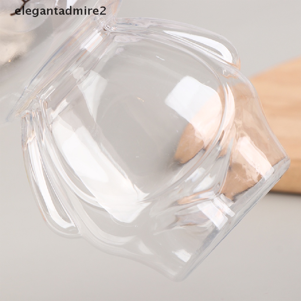 1 Bình Nước Ép 500ml Bằng Nhựa Dày Trong Suốt In Hình Gấu Violent Dễ Thương