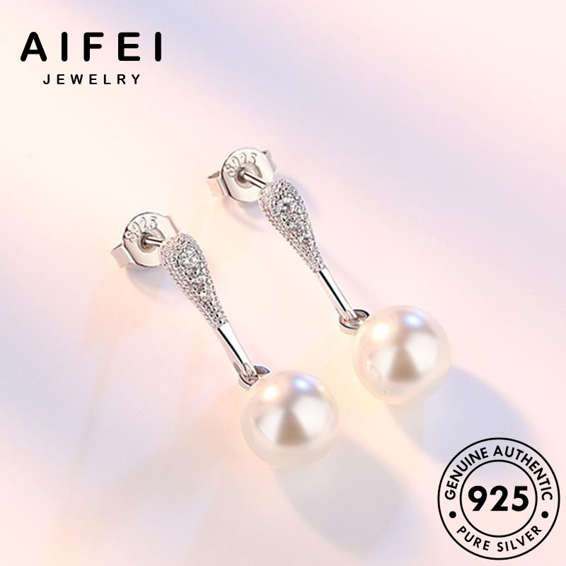AIFEI JEWELRY 925 tai kiện thả bông dạng xỏ tròn bản Thời tua hình trang khuyên nữ nguyên sức ngọc khí quốc thời vành thật trai chất hàn bạc phụ E118