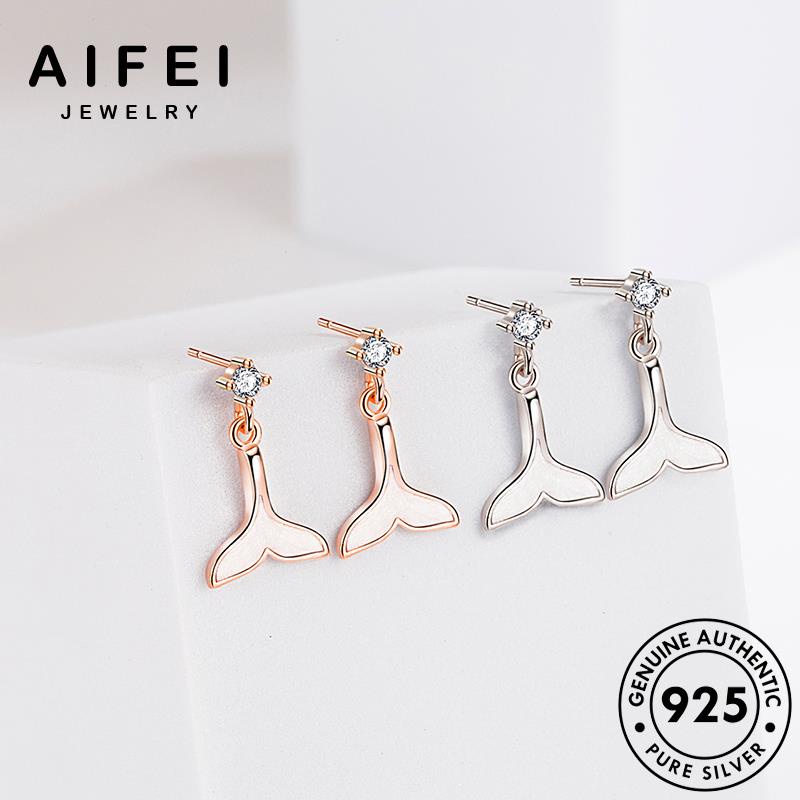 AIFEI JEWELRY kiện 925 bông thật tạo nguyên sức nữ phụ Thời quốc bạc tai vành tua sáng vàng trang hàn xỏ khuyên nàng thời cá bản tiên tròn E322