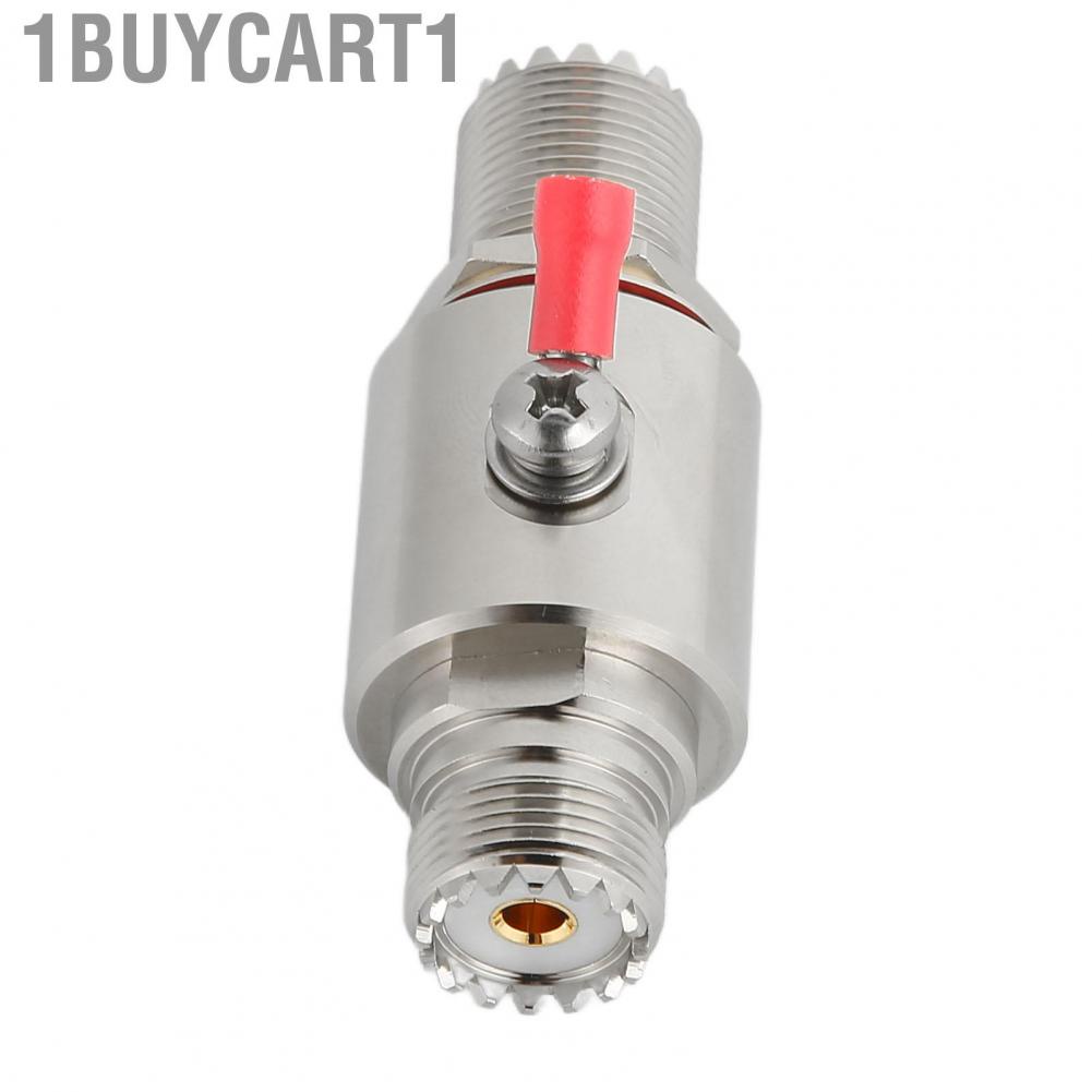 1buycart1 Lightning Arrester Professional Female to UHF Coaxial Surge Protector for CB  HAM Equipment
