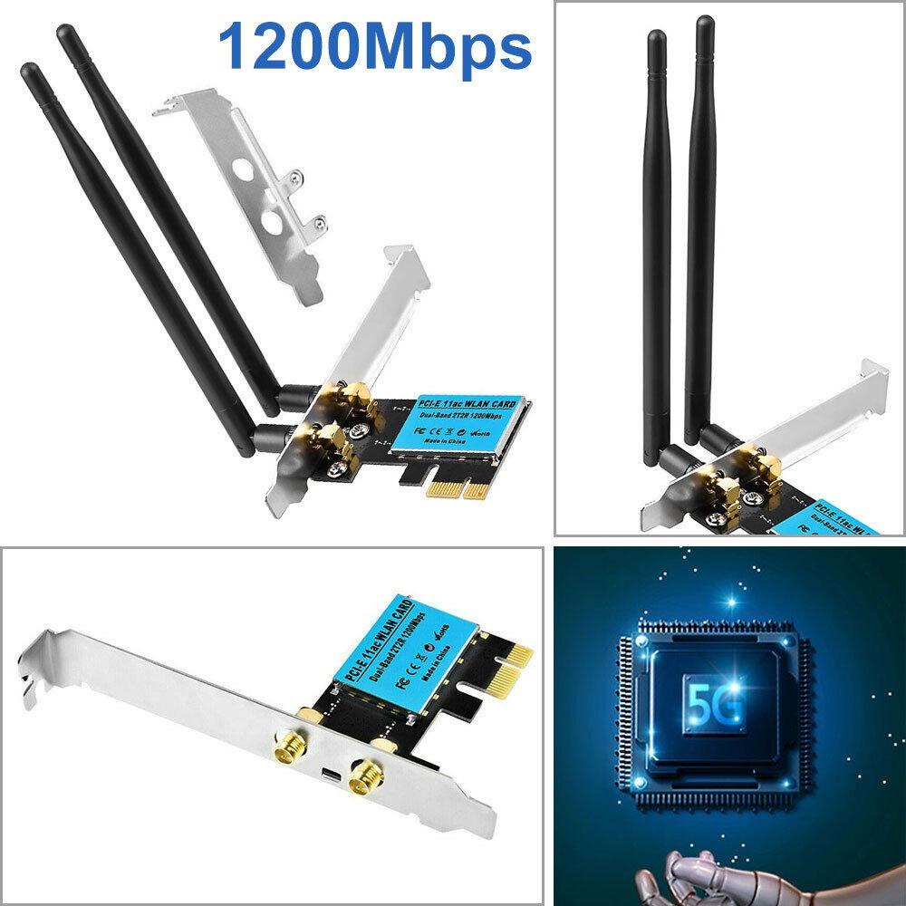 Thẻ WiFi Băng Tần Kép Không Dây Cho Máy Tính Để Bàn