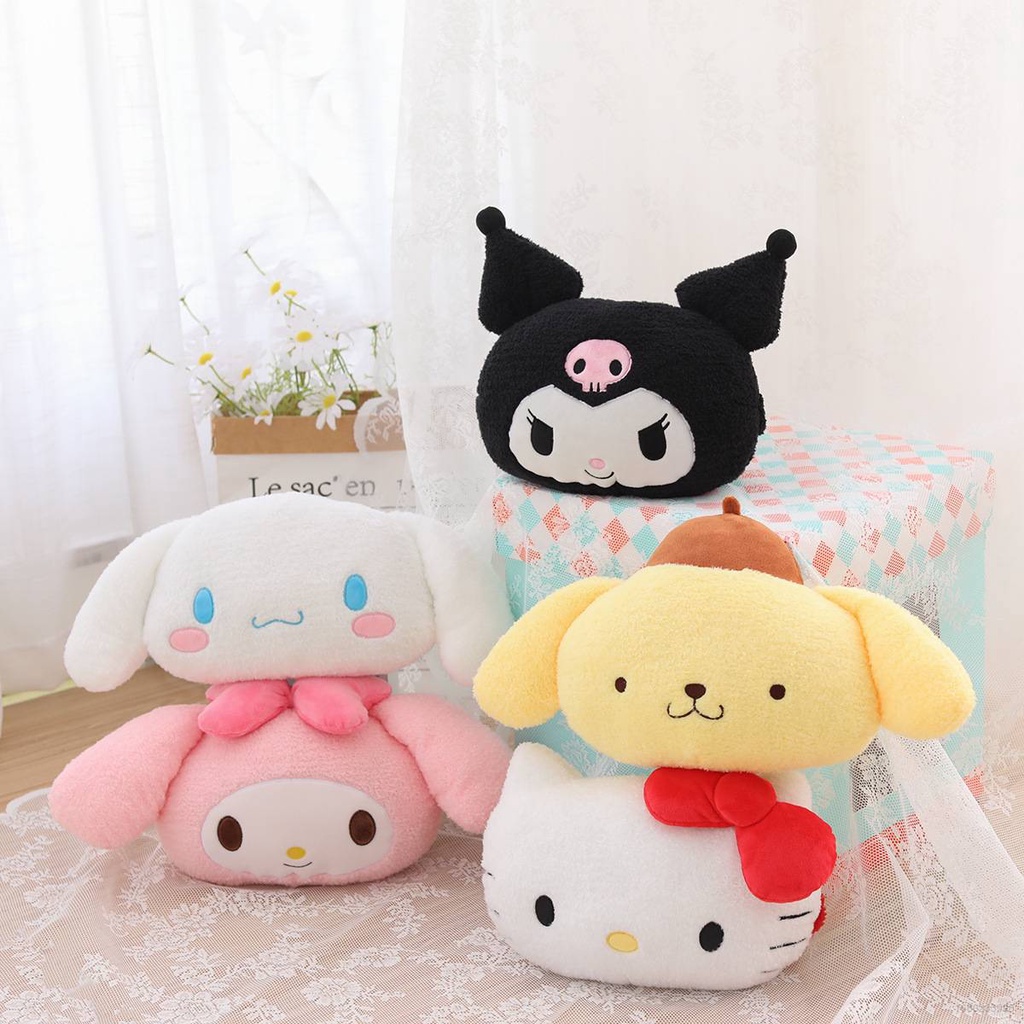 Sanrio Gối Tựa Cổ Gắn Ghế Ngồi Trang Trí Nội Thất Xe Hơi Hình Melody Pom Purin Cinnamon kuromi Hello Kitty Đáng Yêu