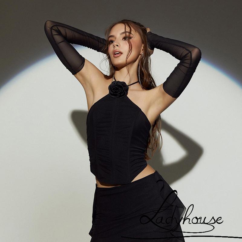 Áo Croptop Hai Dây Màu Sắc Thời Trang Mùa Hè Quyến Rũ Cho Nữ