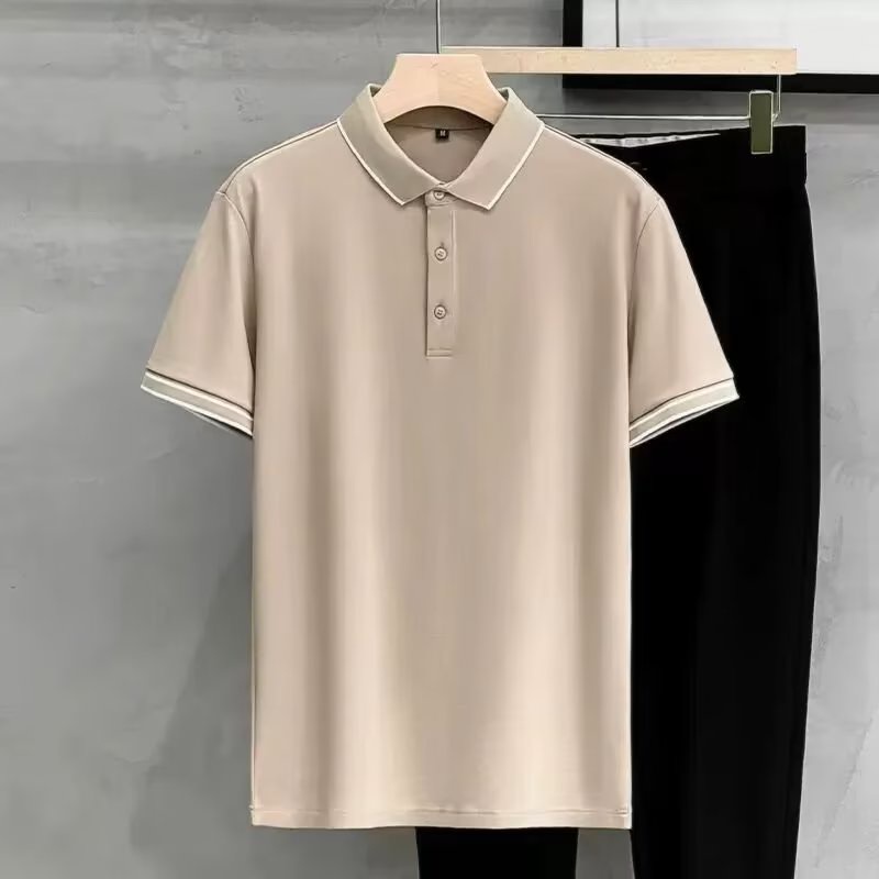 Áo Thun POLO Tay Ngắn Kẻ Sọc Thời Trang Mùa Hè 2023 Cho Nam