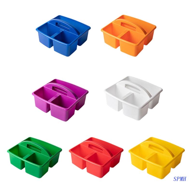 Khay Đựng Đồ 3 Ngăn Bằng Nhựa Có Tay Cầm Tiện Dụng