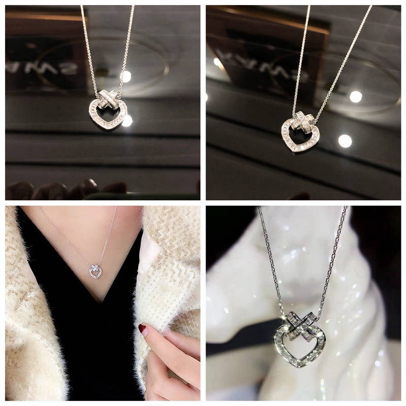 Vòng cổ Mặt Chữ Thập Đính Đá Thời Trang Cho Nữ