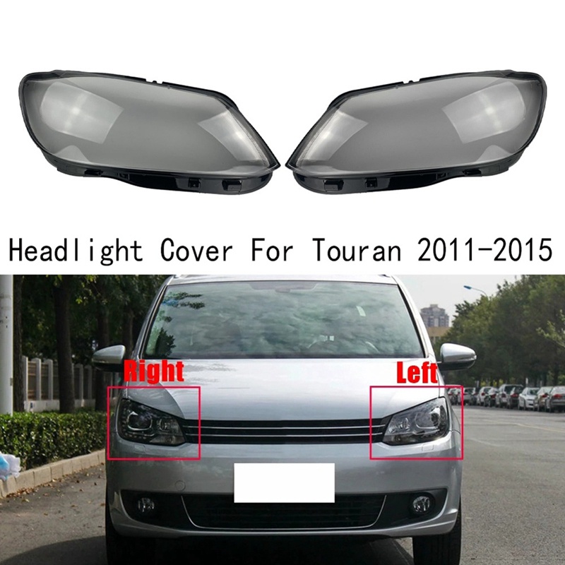 1 Ốp Đèn Pha Trong Suốt Cho Xe Hơi Touran 2011-2015