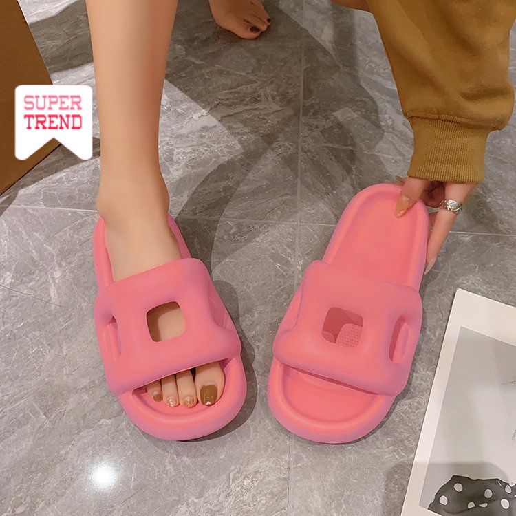 Dép Cao Su Hở Ngón Chống Trượt Chống Thấm Nước Trọng Lượng Nhẹ Thời Trang Mùa Hè