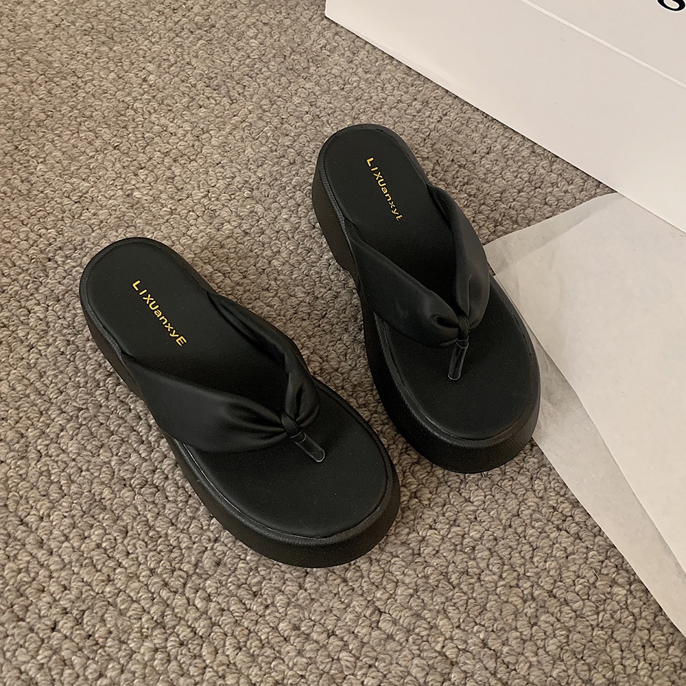 Dép Sandal Đế Dày Chống Trượt Thời Trang Mùa Hè Đơn Giản Dành Cho Nữ Crush095