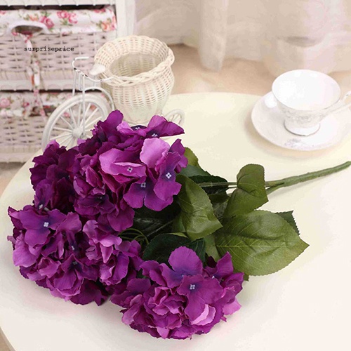 1 Bó 5 Bông Hoa Nhân Tạo Trang Trí Tiệc Cưới