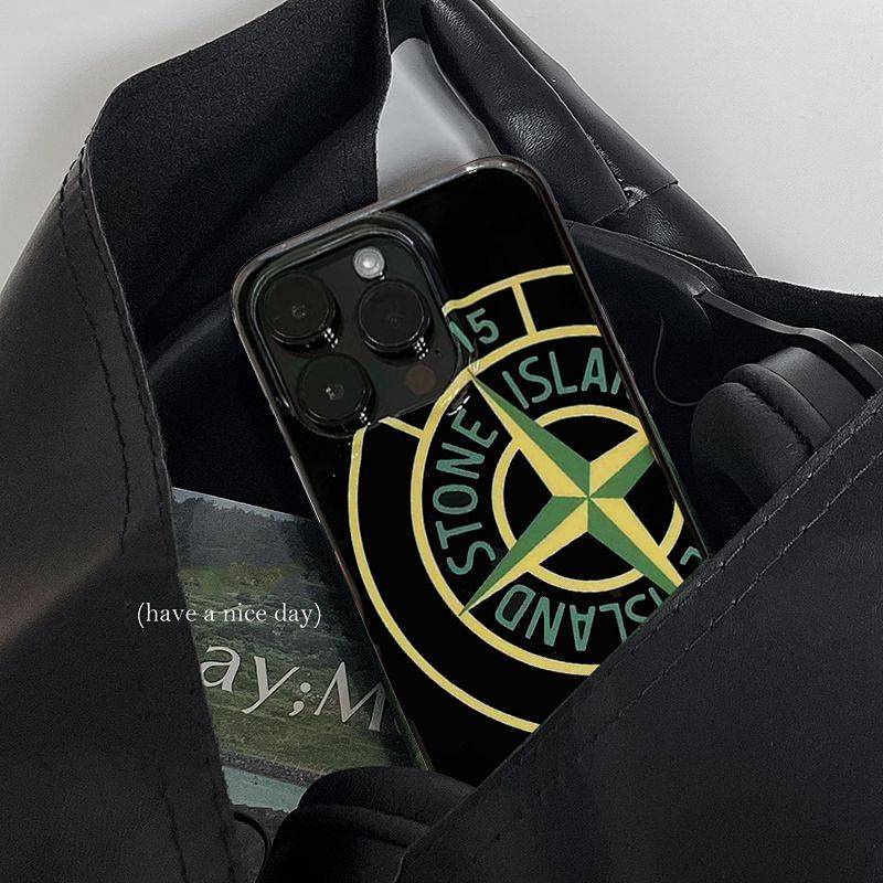 Fashion Brand Stone Island 11 for Apple 14promax Phone Case Iphone12 Black 13 Men and Women XR Cool 8P Soft Qv8x