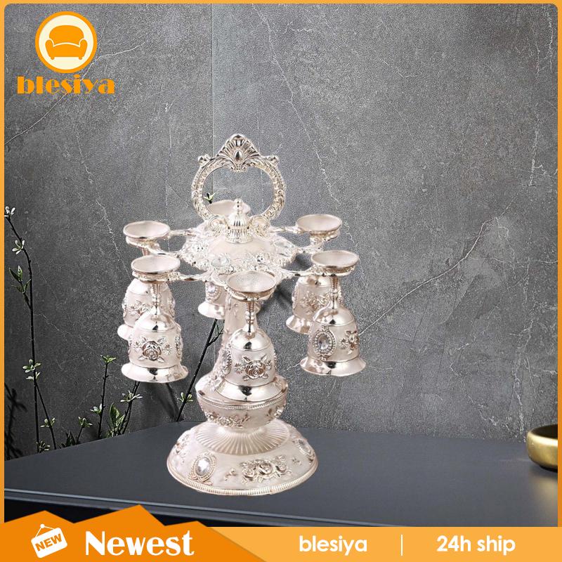 [Blesiya] Bộ Cốc Uống Nước Nhỏ Thanh Lịch Cổ Điển Trang Trí Đám Cưới