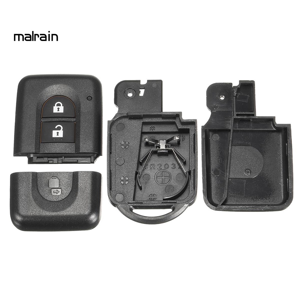 Vỏ Chìa Khóa Điều Khiển Từ Xa 2 Nút Cho Nissan Micra Xtrail Qashqai Juke