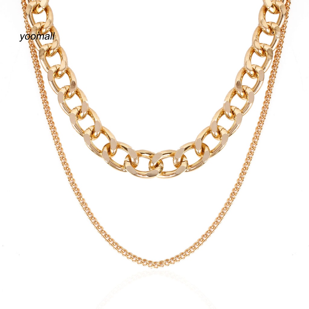 Vòng Cổ Hai Lớp Mặt Chữ U Có Thể Điều Chỉnh Kích Thước