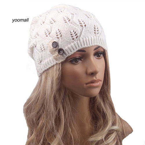 Mũ Len Beanie Phối Ren Mềm Mại Thời Trang Cho Nữ