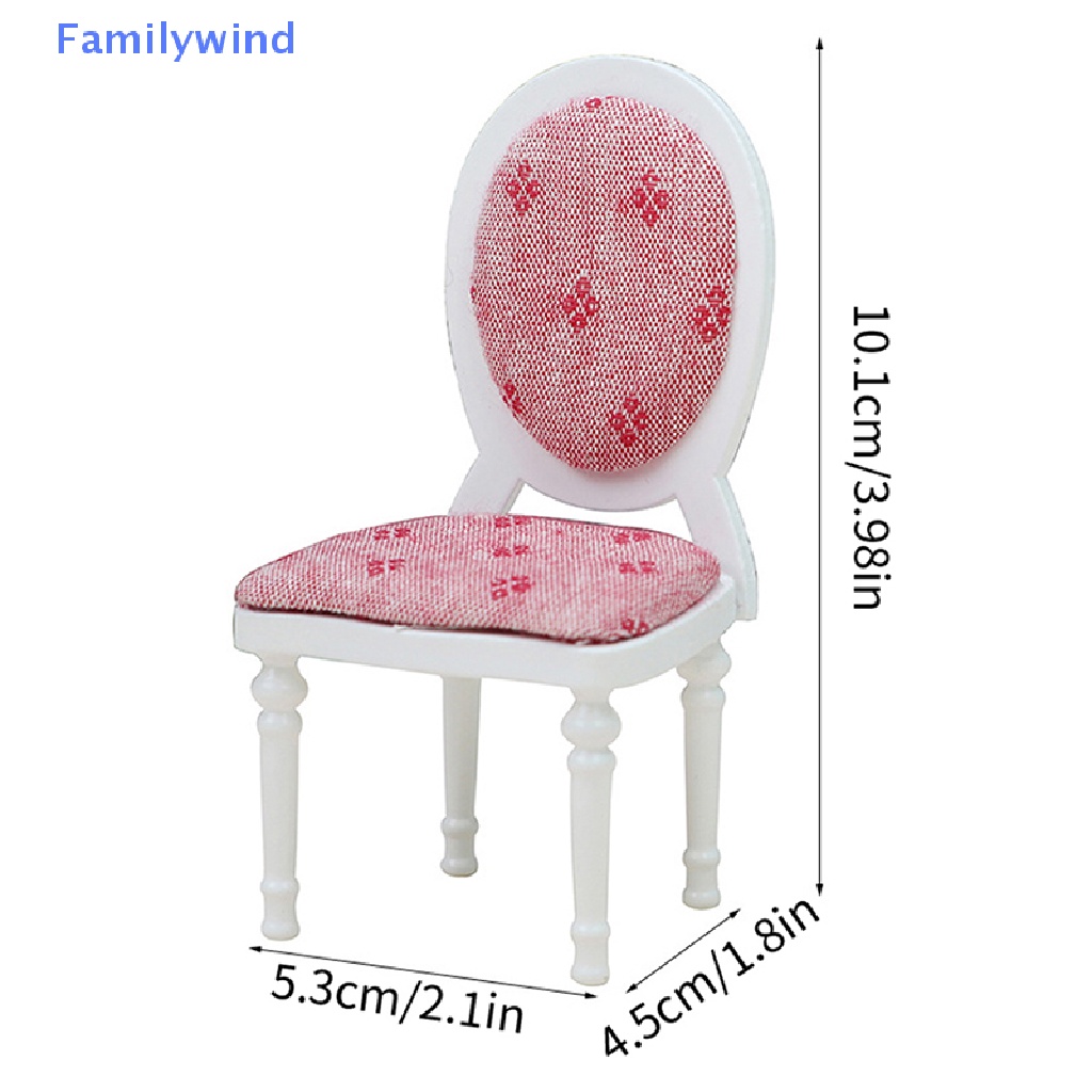 1 Mô Hình Ghế Sofa Màu Trắng Kiểu Retro 1: 12 Trang Trí Nhà Búp Bê