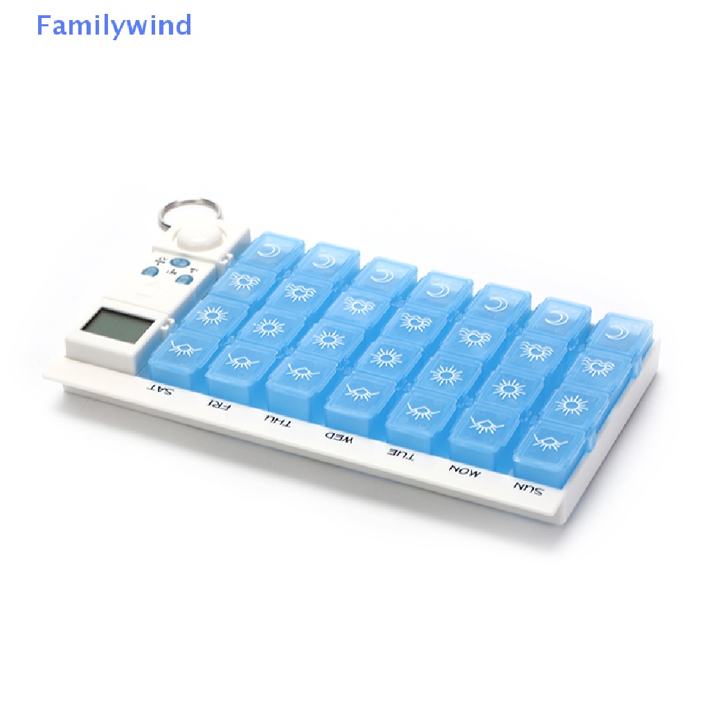 Hộp Đựng Thuốc Thông Minh 28 Ô LCD Có Nhắc Nhở Nhắc Nhở Uống Thuốc