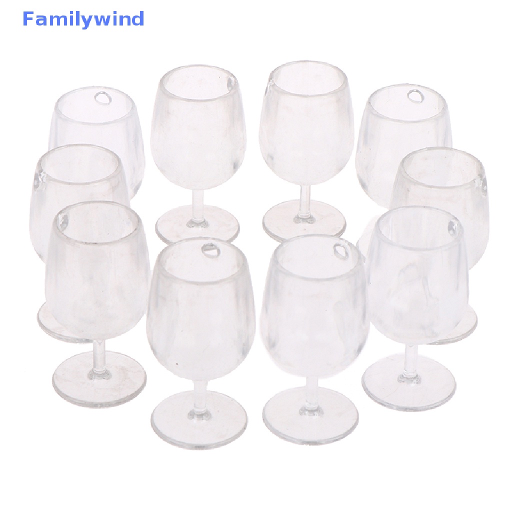 Set 10 Ly Rượu Mini Tỉ Lệ 1: 6 1 / 12 Cho Nhà Búp Bê