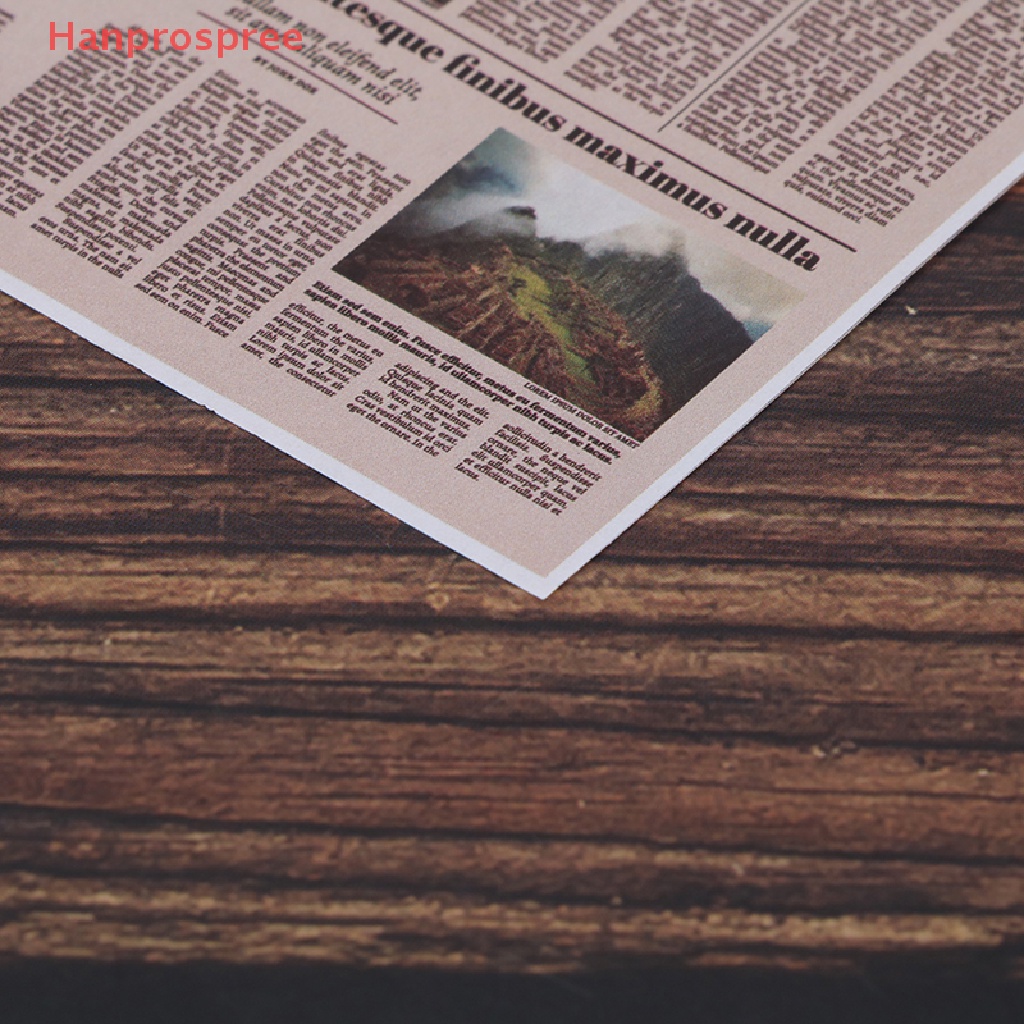 Set 8 Mô Hình Báo Trang Trí Nhà Búp Bê Tỉ Lệ 1: 12