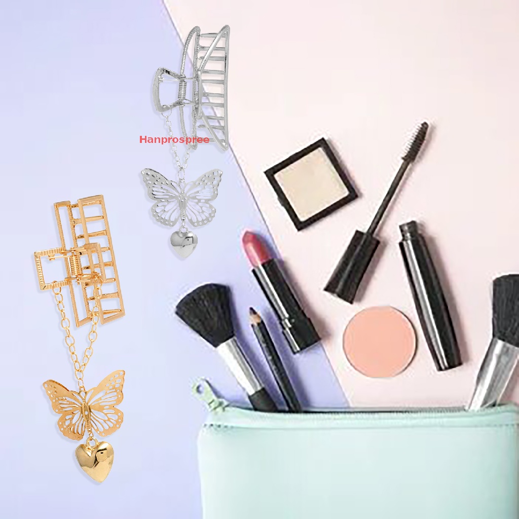 Set 3 Kẹp Tóc Bướm Kim Loại