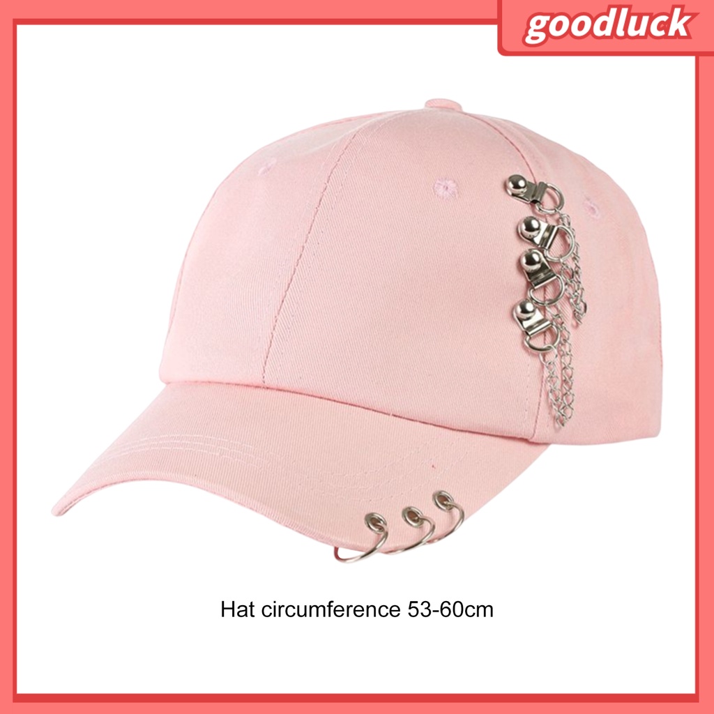 Mũ Bóng Chày Unisex [GOO] Vòng Kim Loại Chống Nắng Thoải Mái Có Thể Điều Chỉnh Trang Trí