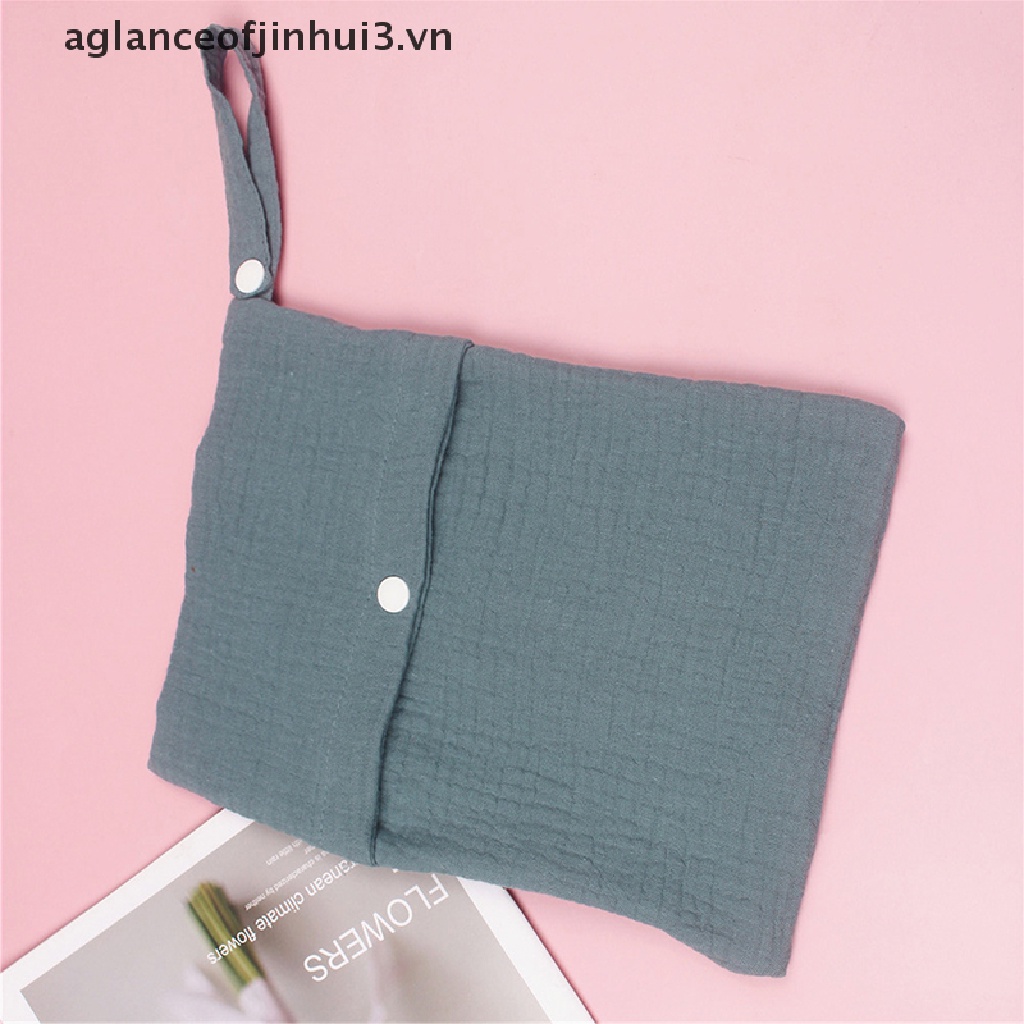 1 Túi Đựng Tã Em Bé Màu Trơn Có Thể Tái Sử Dụng Nhiều Lần