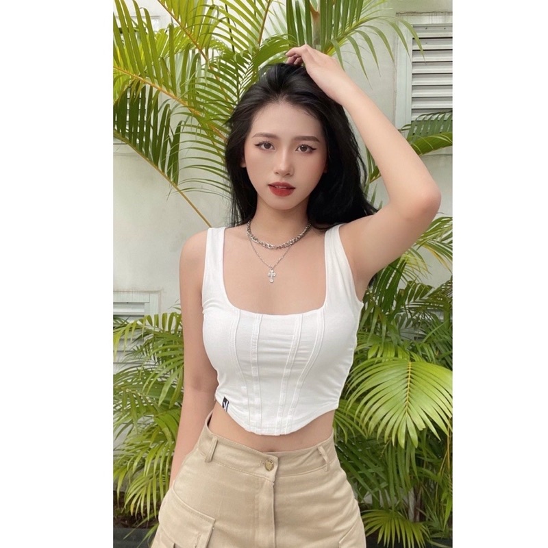 SIÊU PHẨM ÁO DÂY ĐẸP, ÁO DÂY CÓ VIỀN KHOE EO XINH alohashop91