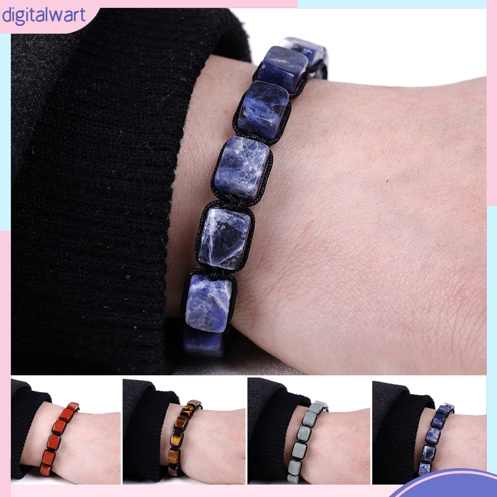 [DIL] Vòng Đeo Tay Cặp Đôi Hạt Thắt Nút Chống Rơi Không Phai Màu Có Thể Điều Chỉnh Dùng Tập Yoga Tại Nhà