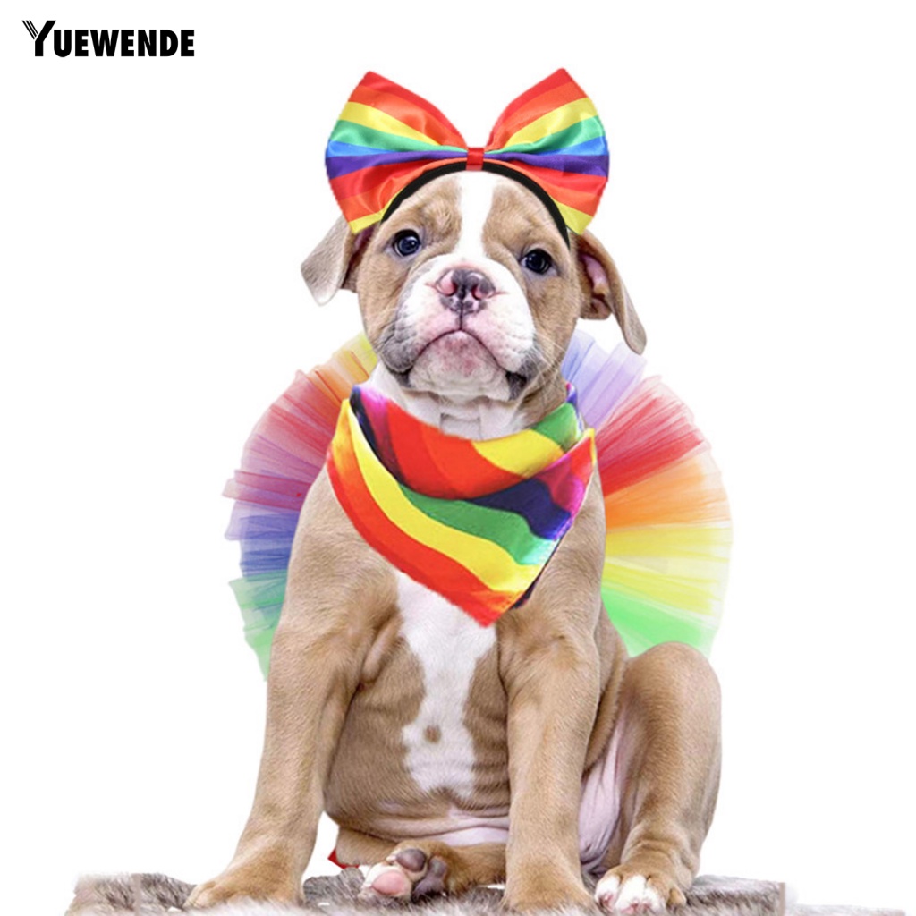 1 Set Đồ 3 Món Bằng Satin Xinh Xắn Cho Thú Cưng