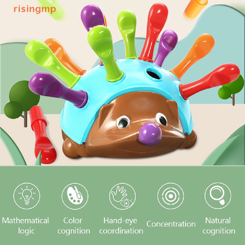 1 Bộ Đồ Chơi Xếp Hình Nhím Con Luyện Tập Trung Tâm Cho Bé