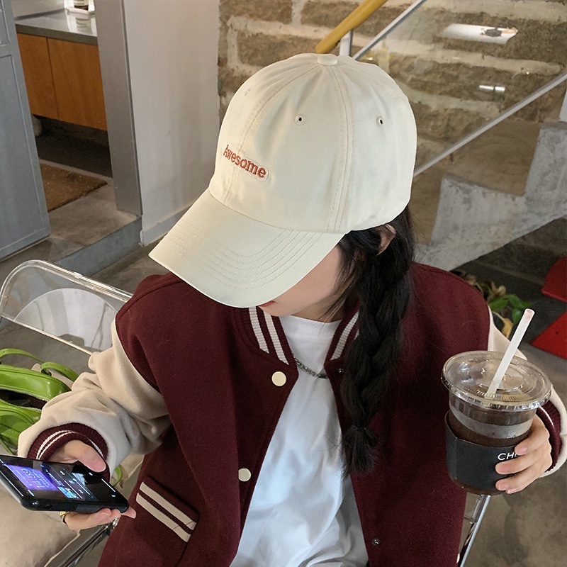 Mũ Lưỡi Trai Thêu Chữ Thời Trang Hè Năng Động Cho Nữ