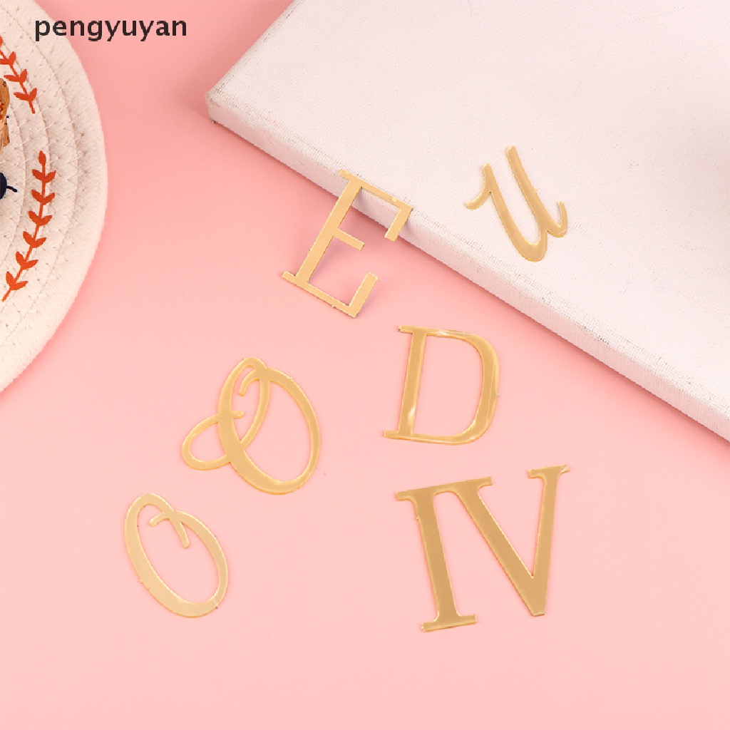 Que Cắm Trang Trí Bánh Kem Chữ Bằng Acrylic Sáng Tạo