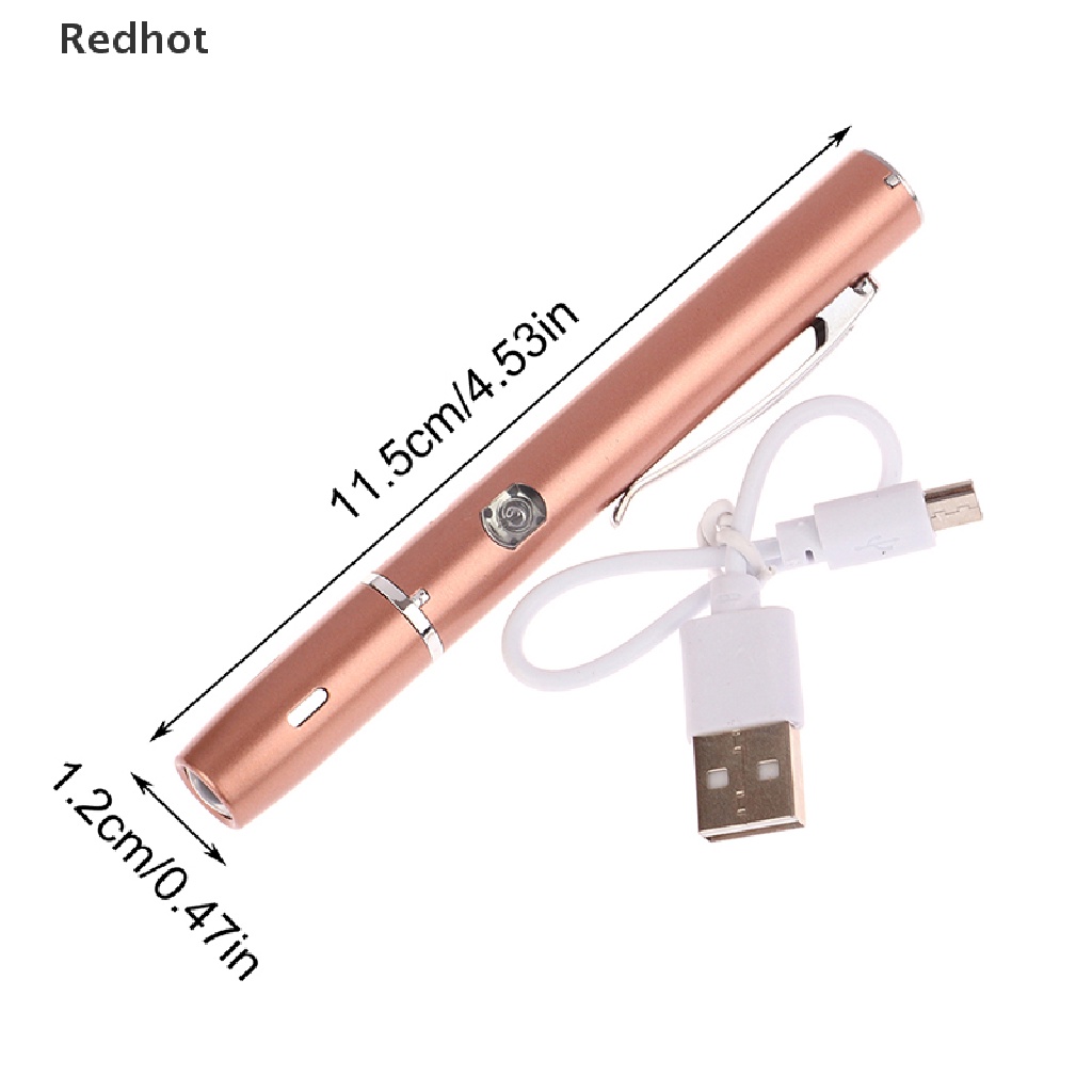 1 Bút Đèn LED Bằng Thép Không Gỉ Sạc USB