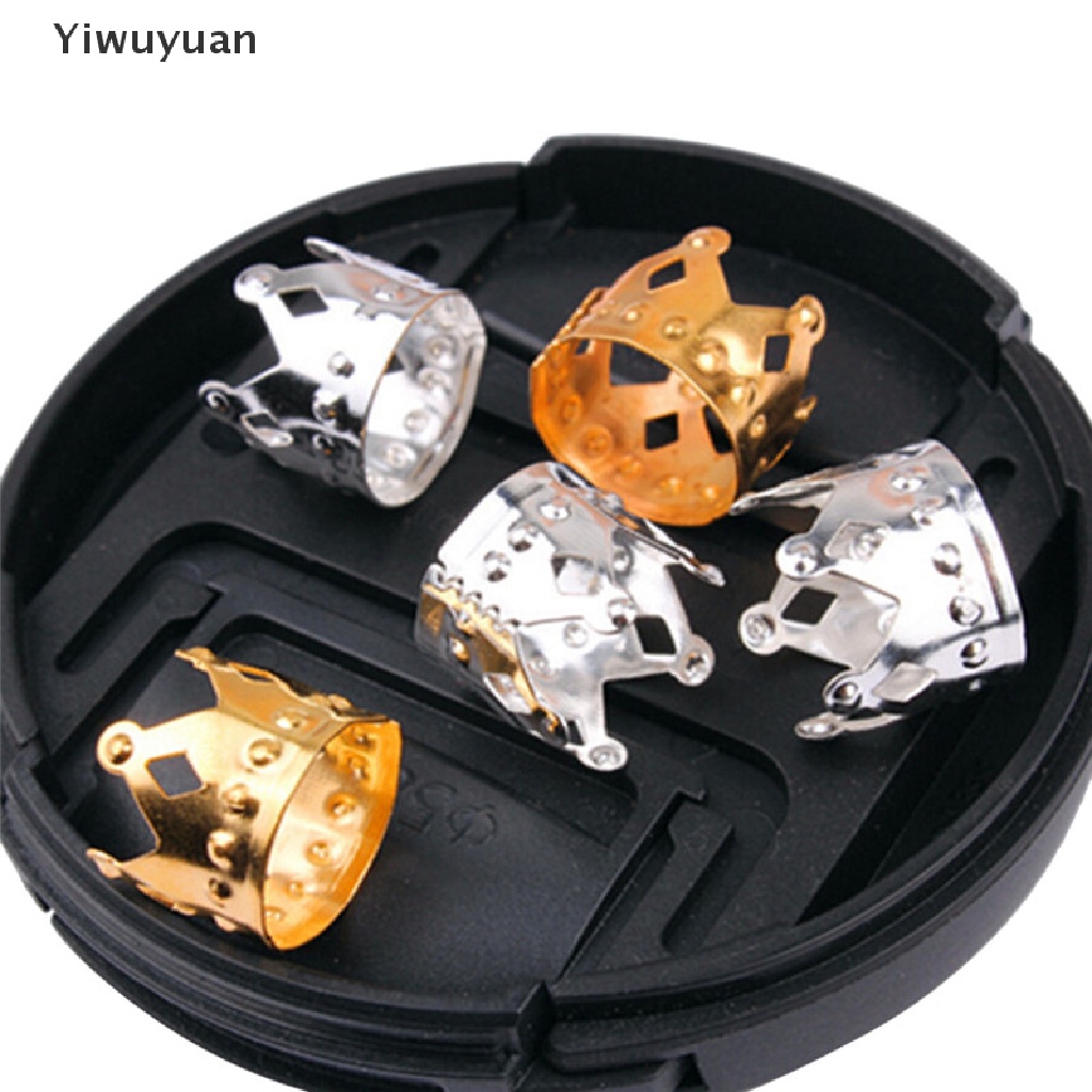 < Yiwuyuan > Set 20 Kẹp Tết Tóc Dreadlock Màu Vàng / Bạc Có Thể Điều Chỉnh Kích Thước