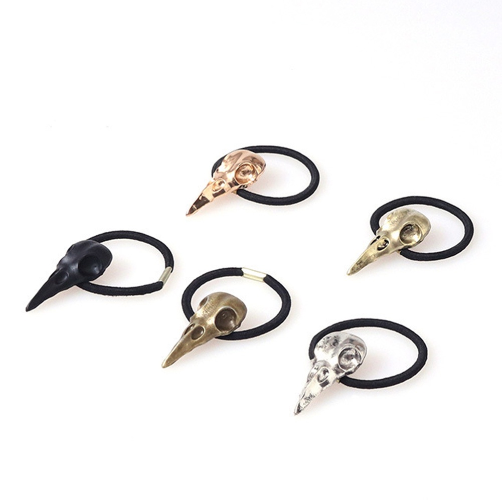 Dây Cột Tóc Đuôi Ngựa Co Giãn Hình Đầu Lâu Phong Cách Punk Halloween Dành Cho Nữ [Fairy4]