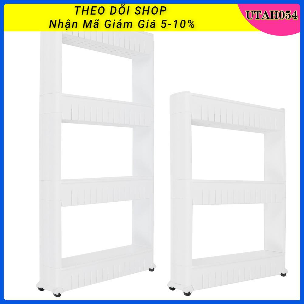 Utah054 Giỏ đựng đồ mỏng Dụng cụ sắp xếp không gian hẹp Giá đỡ trượt ra cho phòng tắm nhà bếp