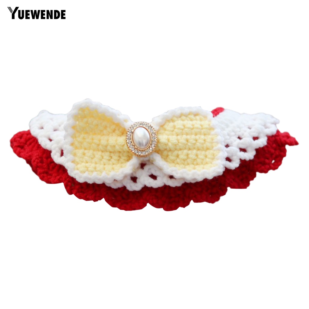 Yue.z Khăn Quàng Cổ Hai Lớp Đính Đá Trang Trí Chụp Ảnh Cho Chó Mèo Nhỏ Dành Cho Bạn Nữ