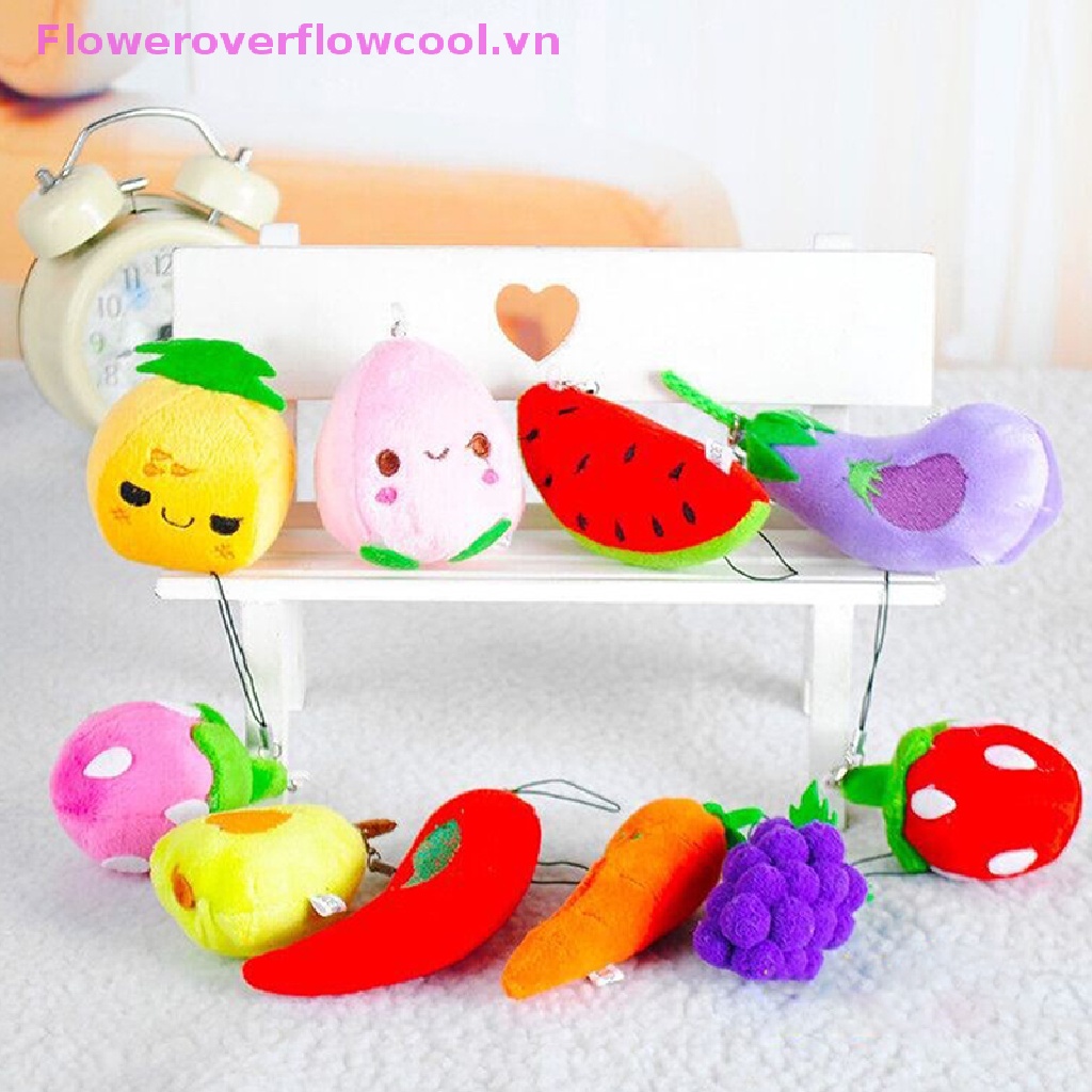 Set 1 / 5 Trái Cây Nhồi Bông Dễ Thương 5cm - 10cm