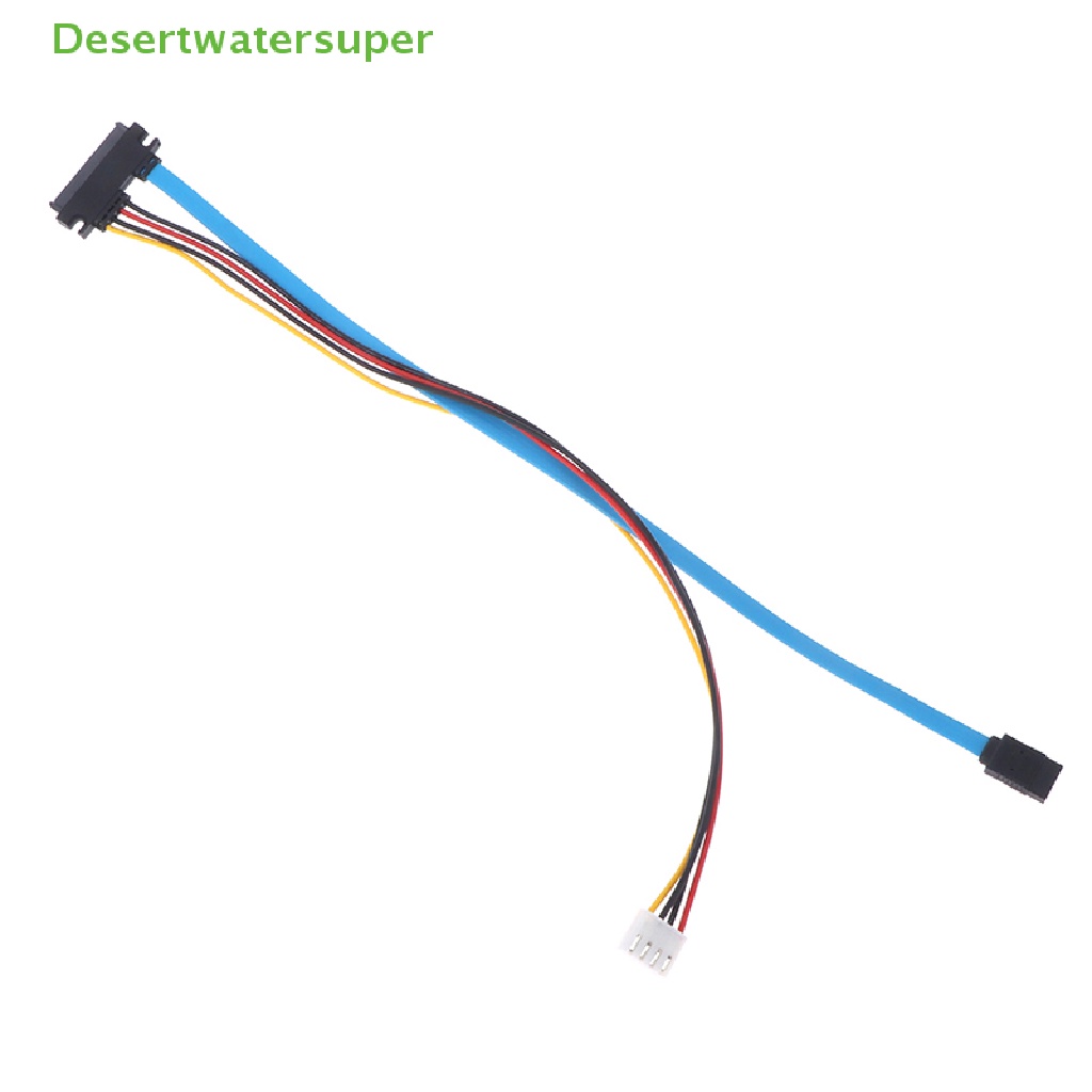 Dây Cáp Tích Hợp Nguồn Ổ Cứng 4Pin SATA 3.0 Male Sang SATA 22Pin (7 + 15Pin) Dài 40cm