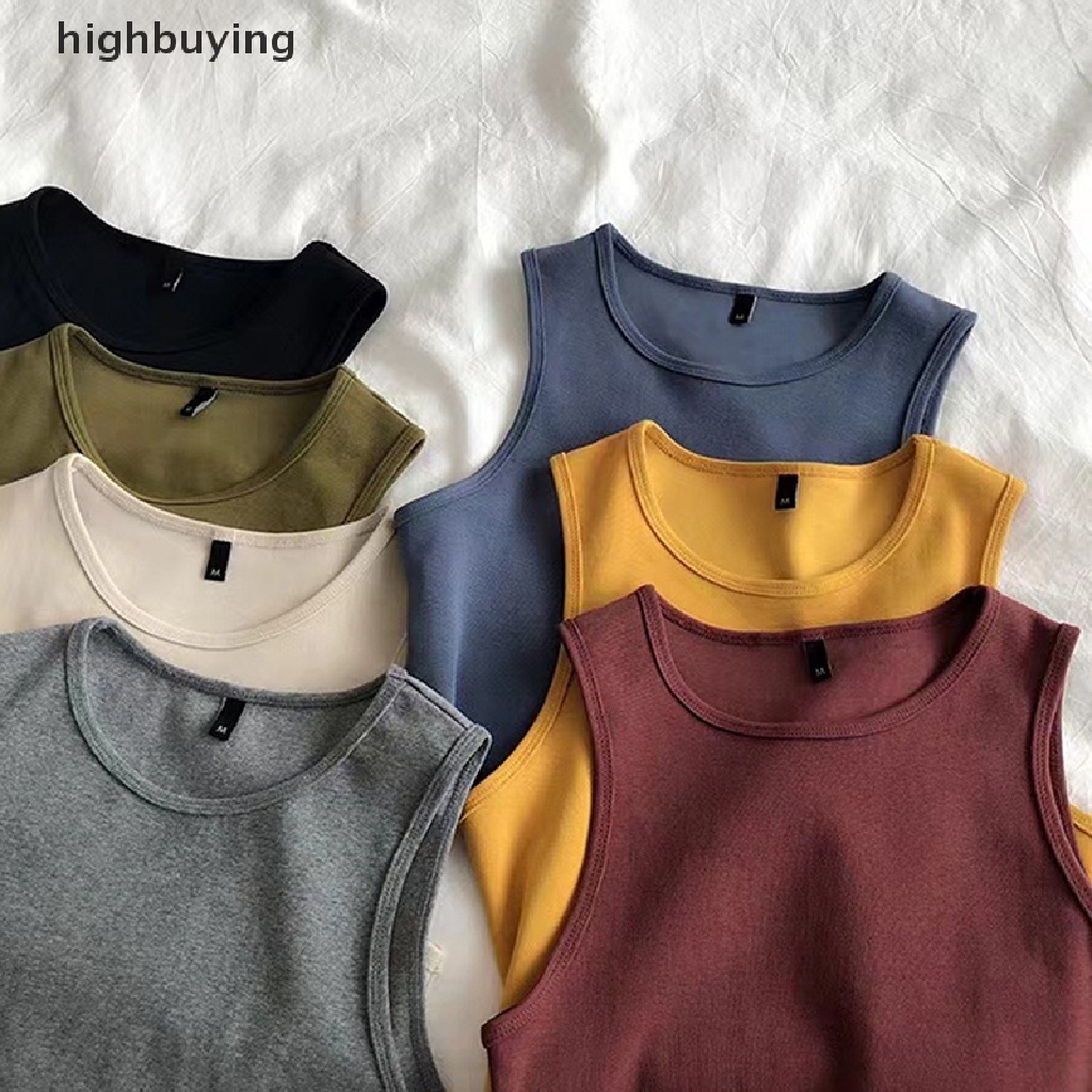 Áo Crop Top Không Tay Cổ Tròn Màu Sắc Retro Thời Trang Mùa Hè Dành Cho Nữ