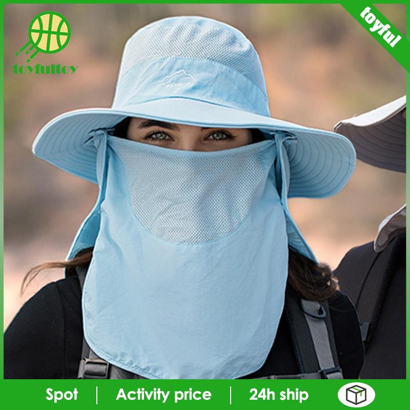 Mũ Sombrero Bảo Vệ Mặt Cổ Chống Nắng Dành Cho Đi Bộ Đường Dài Du Lịch