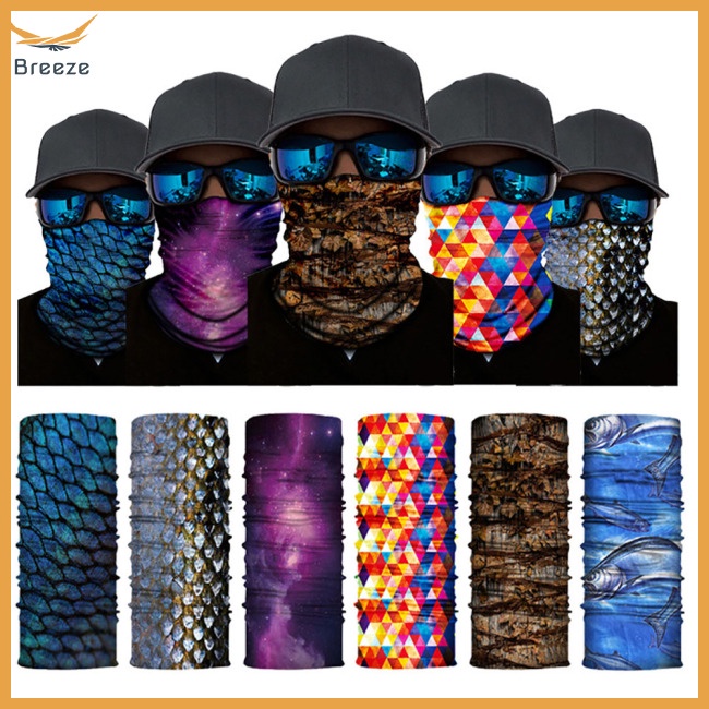 Khăn Choàng Cổ Bandana Che Mặt Thoáng Khí Trọng Lượng Nhẹ Đa Năng Nhiều Màu Sắc